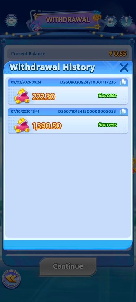 diwa ok yono withrowal proof